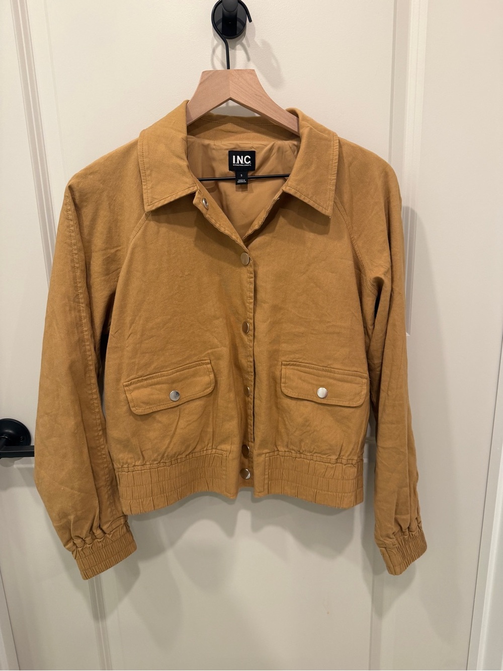 INC International Concepts Mustard Utility Jacket